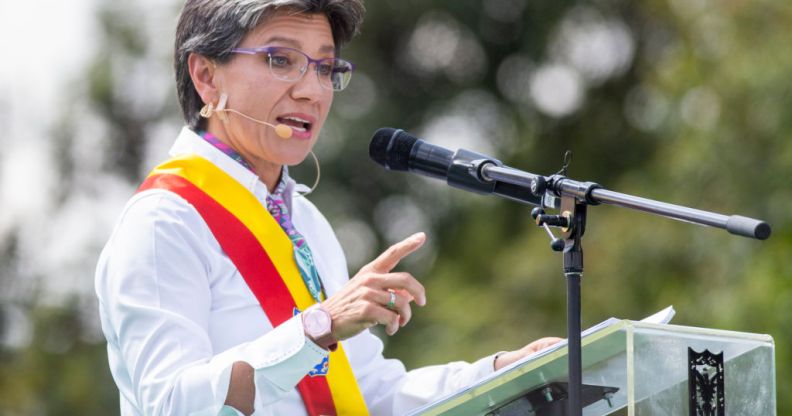 Lesbian Columbia mayor of Bogota Claudia Lopez