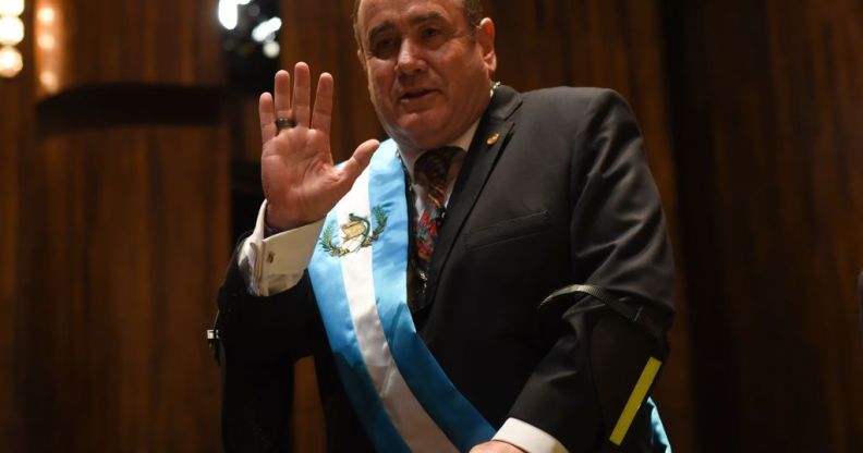 Guatemala swears in homophobic new president who's staunchly against marriage equality and LGBT rights