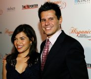 Ugly Betty creator Silvio Horta with America Ferrera