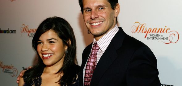 Ugly Betty creator Silvio Horta with America Ferrera