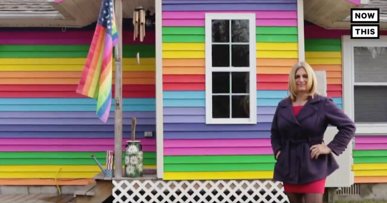 Trans woman's house turned rainbow after transphobes cut cat in half