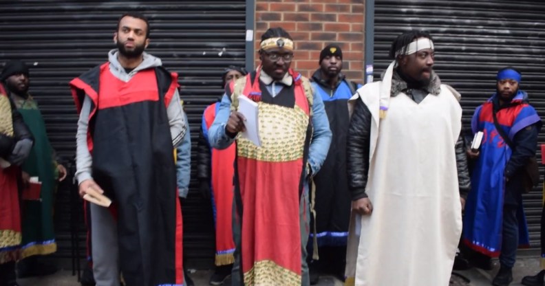 The fringe Church of Yahawashi on the streets of London