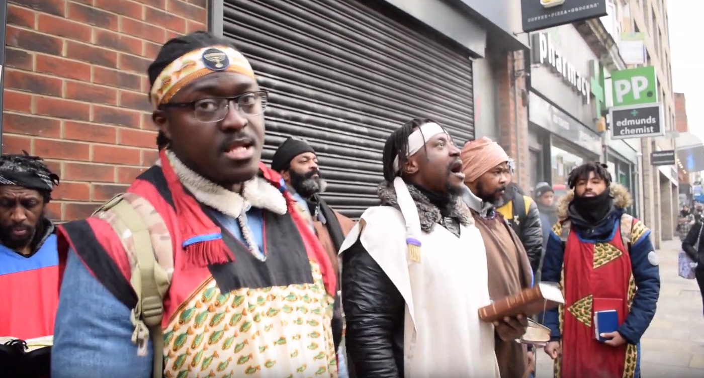 The Church of Yahawashi on the streets of London