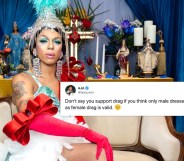 Drag Race alum Aja lit into RuPaul for "denying" trans women the chance to compete on the show. (Santiago Felipe/Getty Images)