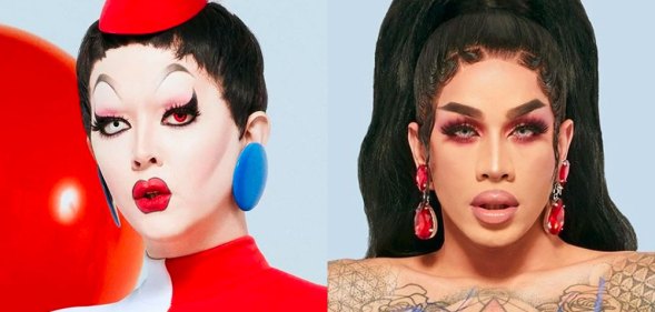 Drag Race season 12 queens Aiden Zhane and Dahlia Sin. (VH1)