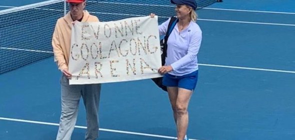 Martina Navratilova and John McEnroe sorry for protest at Margaret Court Arena