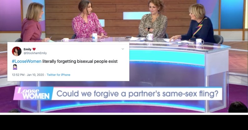 From L-R) Kaye Adams, Stacey Solomon, Nadia Sawalha and Jane Moore on Loose Women. (Screen capture via ITV)