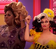 Manila Luzon and Latrice Royale in handcuffs