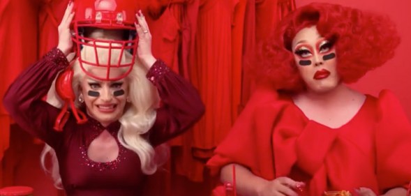 Miz Cracker and Kim Chi in a Super Bowl advert