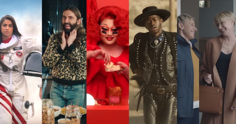 The Super Bowl adverts star Lilly Singh, Jonathan Van Ness, Kim Chi, Lil Nas X, Ellen De Generes and Portia de Rossi