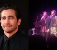 Jake Gyllenhaal and Rufus Wainwright sang The Everly Brothers and it caused nationwide swooning. (Vittorio Zunino Celotto/Getty Images/Screen capture via Twitter)