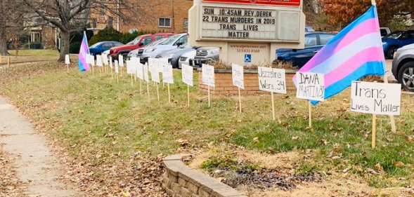 trans church display