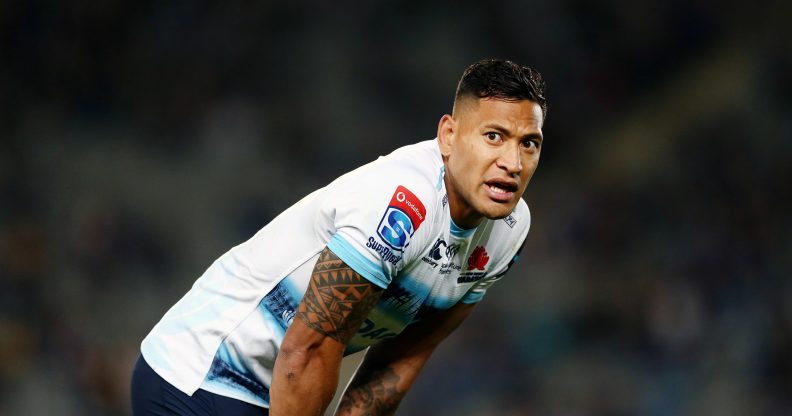 Israel Folau of the Waratahs