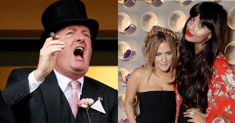 Piers Morgan published messages from Caroline Flack in an attack on the late TV star's friend Jameela Jamil