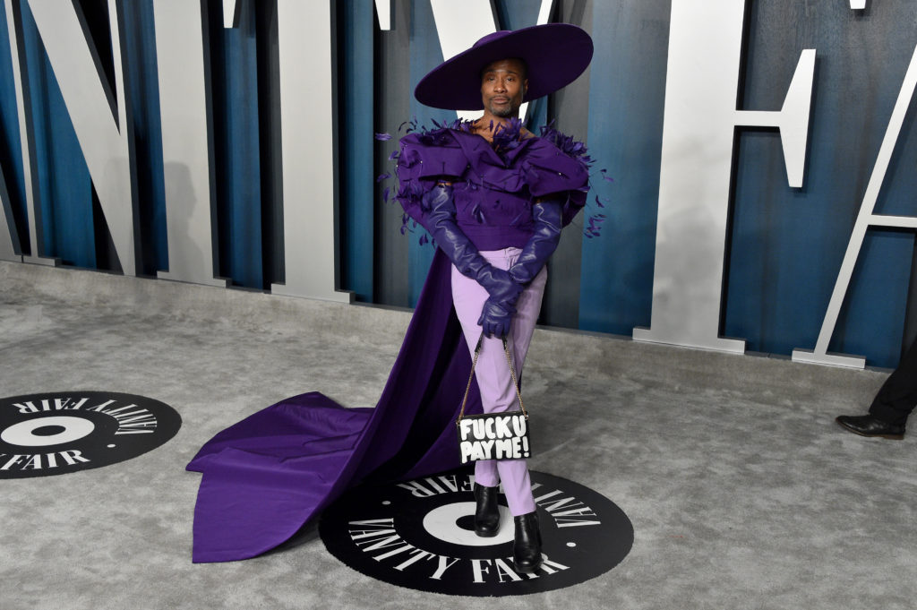 Billy Porter attends the 2020 Vanity Fair Oscar Party hosted by Radhika Jones at Wallis Annenberg Center for the Performing Arts on February 09, 2020 in Beverly Hills, California.