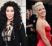 Cher (L) has demanded that singer Pink step up and sing a Trump-version of 'Dear Mr President'. (Mike Marsland/Mike Marsland/WireImage/Christopher Polk/Getty Images for NARAS)