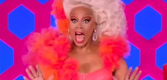 RuPaul looking shocked