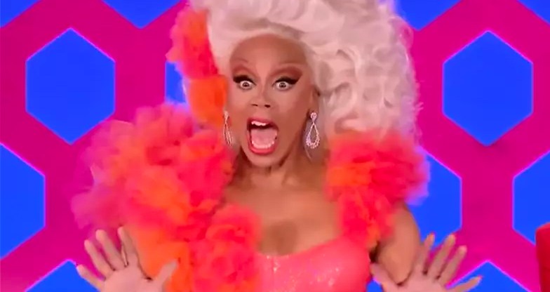 RuPaul looking shocked