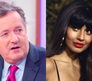 Piers Morgan and Jameela Jamil