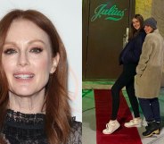 Julianne Moore and her daughter Liv Freundlich outside of Julius'