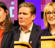 Lisa Nandy, Kier Starmer and Rebecca Long-Bailey