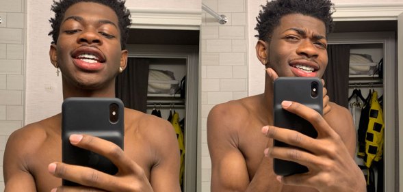 Lil Nas X topless