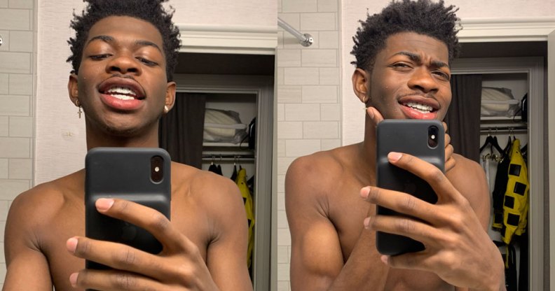 Lil Nas X topless