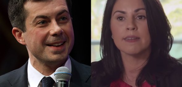 Pete Buttigieg and Cindy Guerra