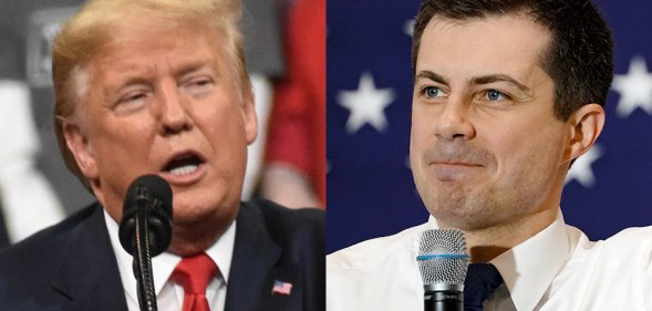 Donald Trump and Pete Buttigieg