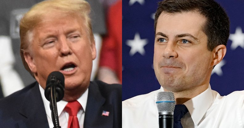 Donald Trump and Pete Buttigieg