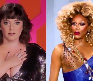 Rachel Bloom and RuPaul in Drag Race