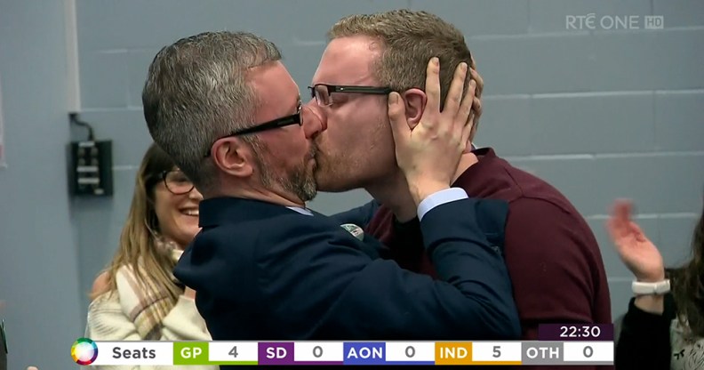 Green Party Roderic O'Gorman kiss