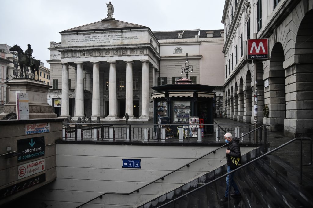 Italian streets once heaving with the clinks of espresso cups have been silenced by the coronavirus pandemic. (MARCO BERTORELLO/AFP via Getty Images)