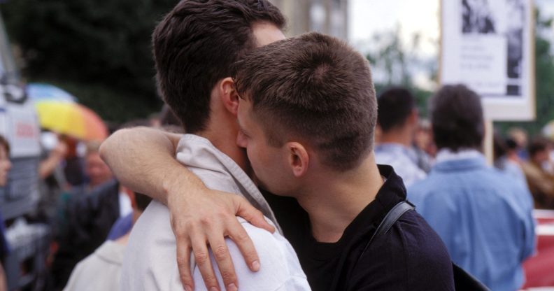 A gay couple were left shaken after being attacked by a man in Pau, France. (Pool BAITEL/LOUNES/Gamma-Rapho via Getty Images)