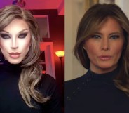 Aquaria and Melania Trump