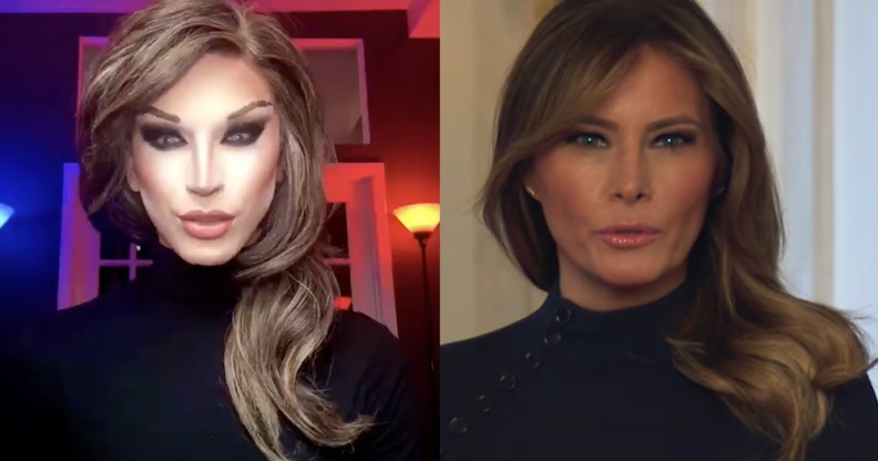 Aquaria and Melania Trump