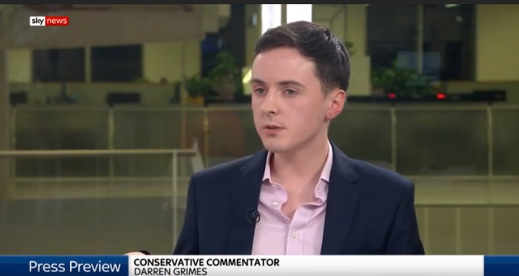 Right-wing pundit Darren Grimes