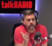 Iain Lee in the talkRadio booth