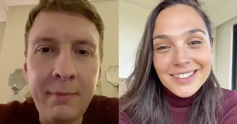 Joe Lycett and Gal Gadot