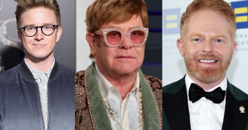 Elton John Tyler Oakley Jesse Tyler Ferguson redhead men of the year