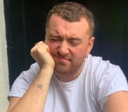 Sam Smith pulling a sad face