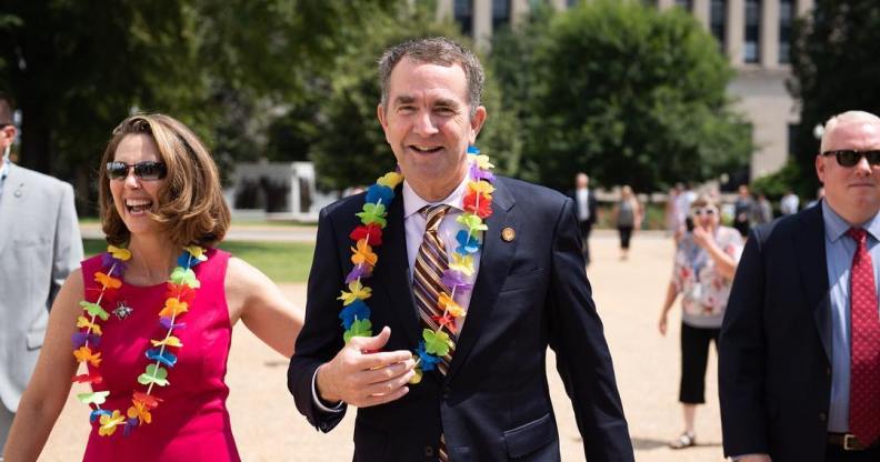 Virginia governor Ralph Northam with his wife, Pam