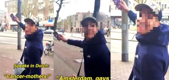 Amsterdam homophobic gay couple spat on