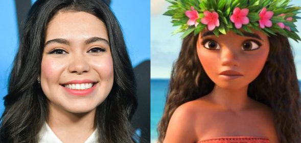 Auliʻi Cravalho played Moana in the eponymous Disney film. (Rodin Eckenroth/WireImage via Getty Images/IMDb)