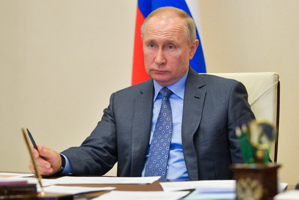 Vladimir Putin has been vastly distant from delivering harsh measures during the coronavirus, leaving regional representatives to do so instead. (Alexei DruzhininTASS via Getty Images)