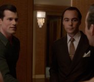 Jake Picking as Rock Hudson and Jim Parsons as Henry Wilson in the new Ryan Murphy series Hollywood