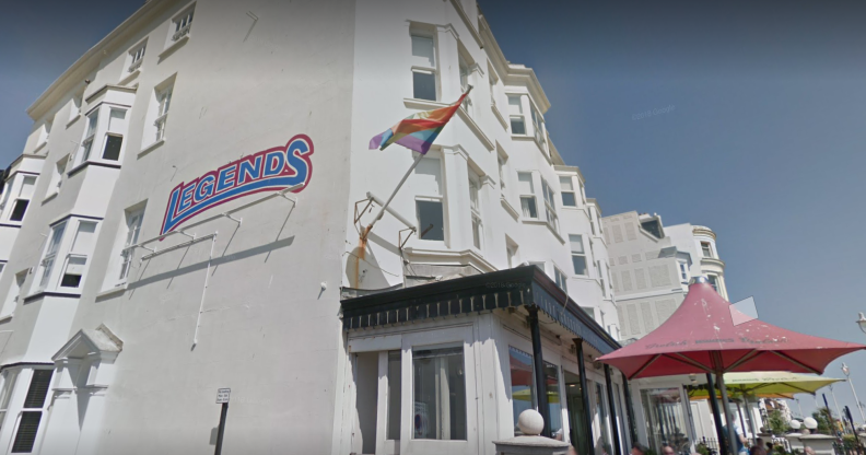 For years, LGBT+ folk in Brighton have nuanced from the lanes and the promenade to Legends, a hotel and bar on the seafront. (Google)