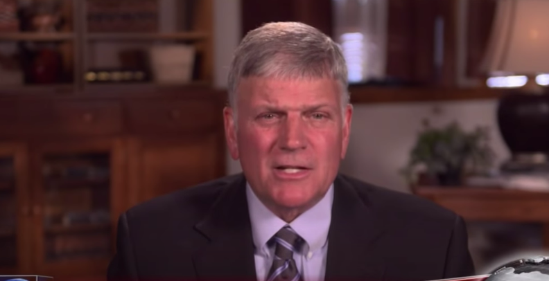 Franklin Graham in a previous appearance on Fox News