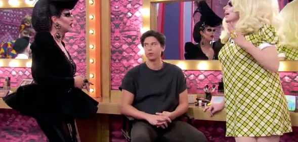 Shannel, Trixie Mattel and Jordan Connor on Celebrity Drag Race