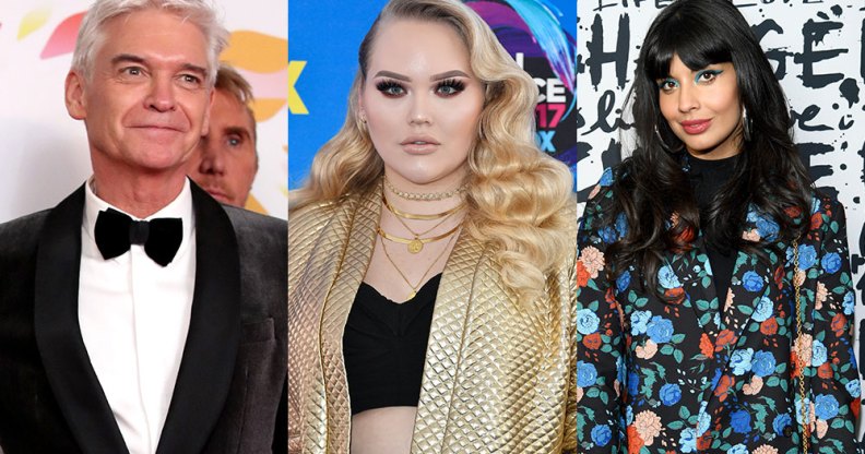 Phillip Schofield, NikkieTutorials and Jameela Jamil